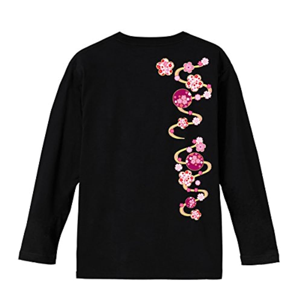 Amazon.co.jp: [纏] レディース 和柄 長袖 Tシャツ (バック